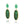 Load image into Gallery viewer, Muzo Emerald and Diamond Cluster Earrings with Carved Jade Drops