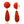 Load image into Gallery viewer, Beaded Coral and Diamond Drop Earrings
