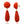 Load image into Gallery viewer, Beaded Coral and Diamond Drop Earrings