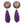 Load image into Gallery viewer, Beaded Amethyst and Diamond Drop Earrings