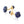 Load image into Gallery viewer, Lapis-Lazuli and Diamond Knot Cufflinks