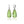 Load image into Gallery viewer, Titanium and Diamond Faceted Green Amber Drop Earrings