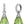 Load image into Gallery viewer, Titanium and Diamond Faceted Green Amber Drop Earrings

