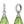 Load image into Gallery viewer, Titanium and Diamond Faceted Green Amber Drop Earrings