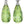 Load image into Gallery viewer, Titanium and Diamond Faceted Green Amber Drop Earrings