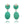 Load image into Gallery viewer, Titanium, Malachite and Diamond Drop Earrings Number Three