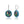 Load image into Gallery viewer, Modern Monet Titanium Enamel Sapphire and Diamond Earrings