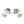 Load image into Gallery viewer, Paraiba Tourmaline and Tanzanite Cufflinks