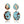 Load image into Gallery viewer, Pear Shape Turquoise and Ruby Earrings