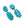 Load image into Gallery viewer, Round Turquoise and Ruby Earrings
