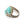 Load image into Gallery viewer, Titanium, Turquoise and Diamond Twin Ring Number One