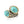 Load image into Gallery viewer, Titanium, Turquoise and Diamond Twin Ring Number One