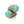 Load image into Gallery viewer, Titanium, Turquoise and Diamond Twin Ring Number Three