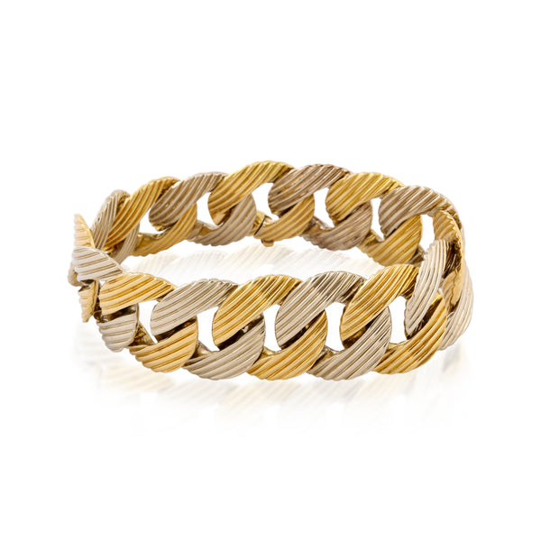 Pomellato 1970s Two Color Gold Bracelet