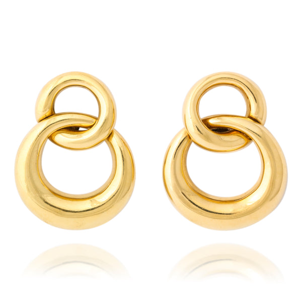 Vintage 18k Gold Earclips