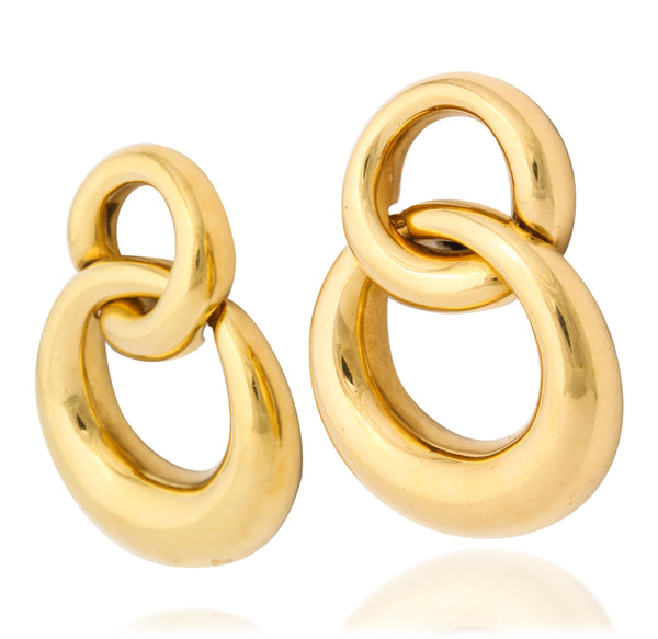 Vintage 18k Gold Earclips