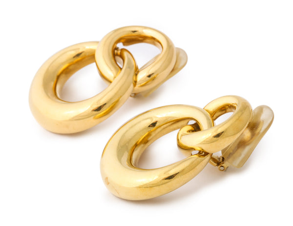 Vintage 18k Gold Earclips