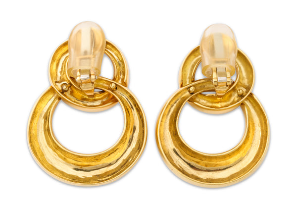 Vintage 18k Gold Earclips