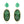 Load image into Gallery viewer, Muzo Emerald and Diamond Cluster Earrings with Carved Jade Drops
