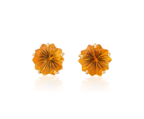 Special Cut Citrine Earrings