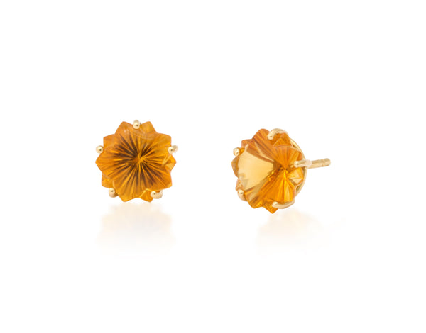 Special Cut Citrine Earrings