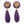 Load image into Gallery viewer, Beaded Amethyst and Diamond Drop Earrings
