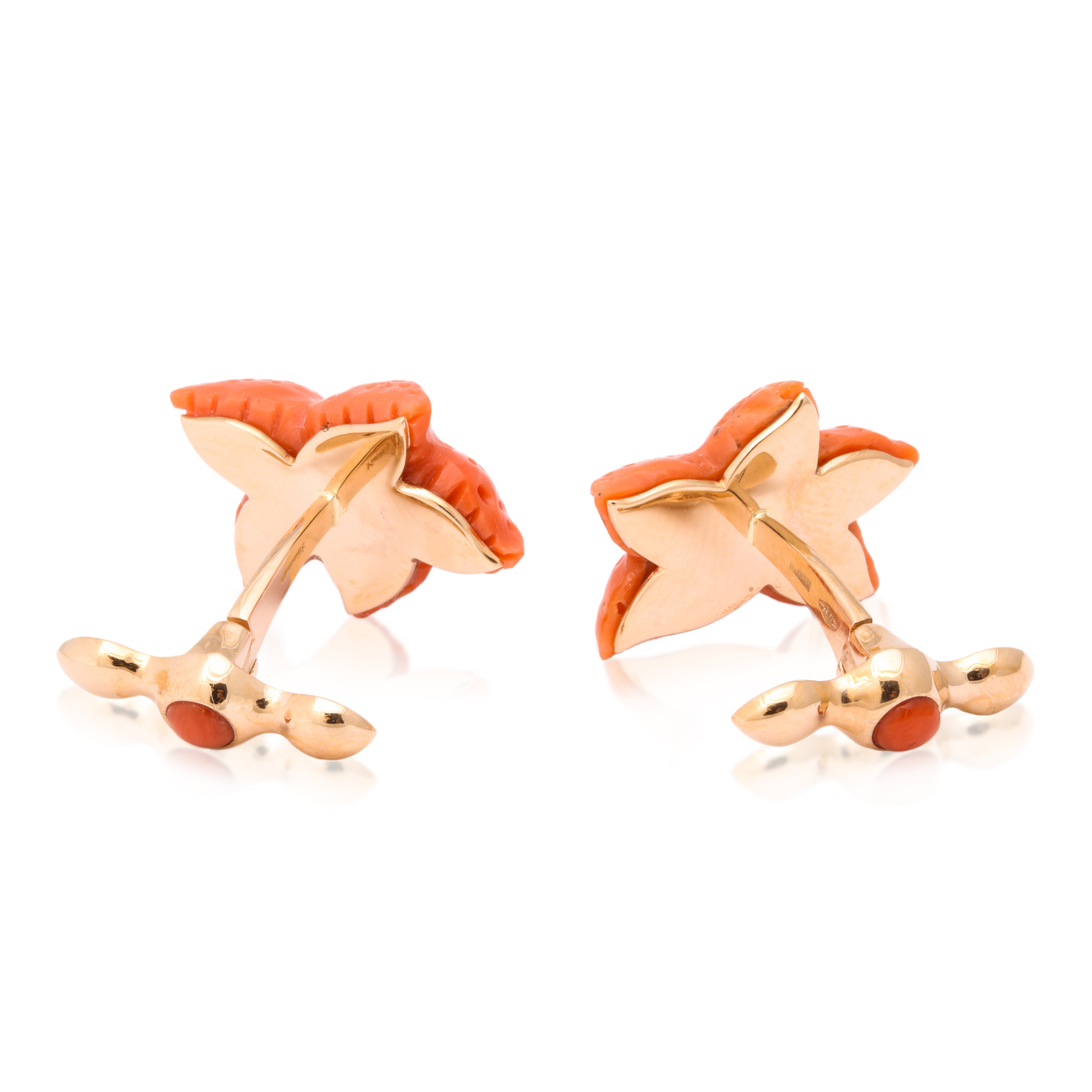 Coral Starfish Cufflinks