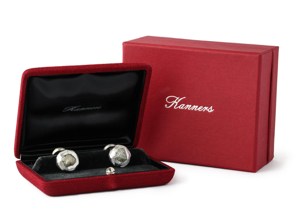 Natural Rough Diamond Cufflinks