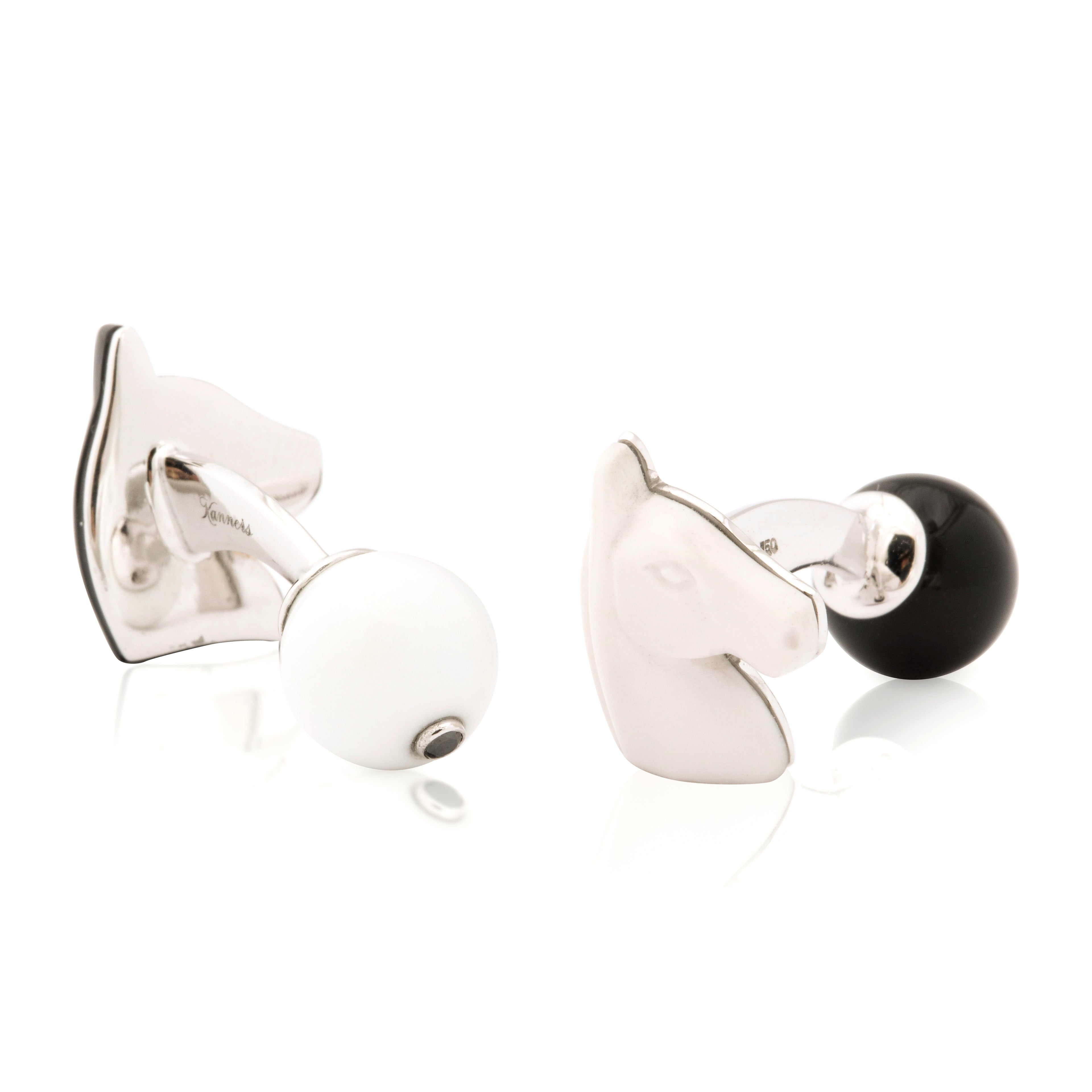 Black and White Horse Cufflinks