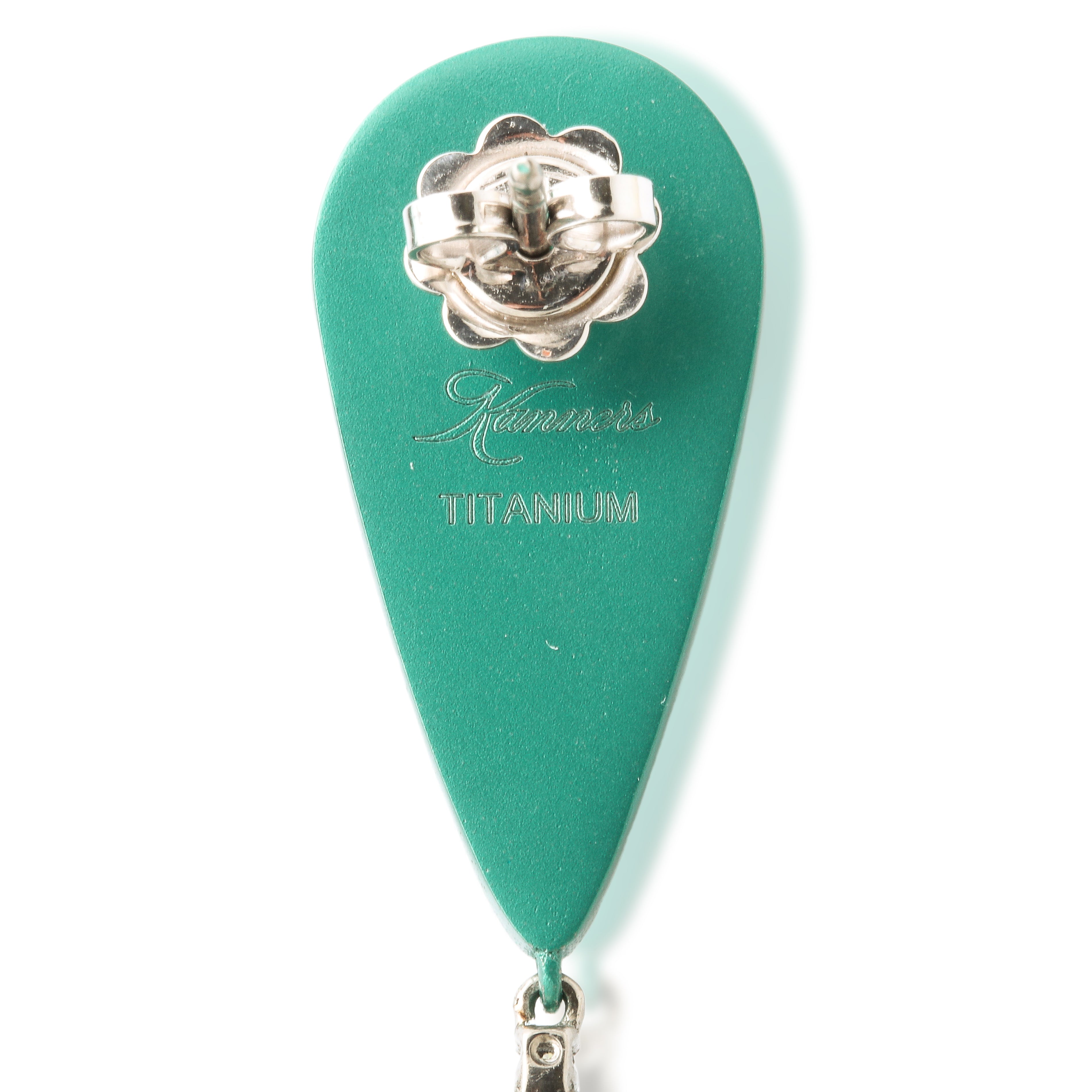 Malachite and Diamond Drop Earrings Number Two