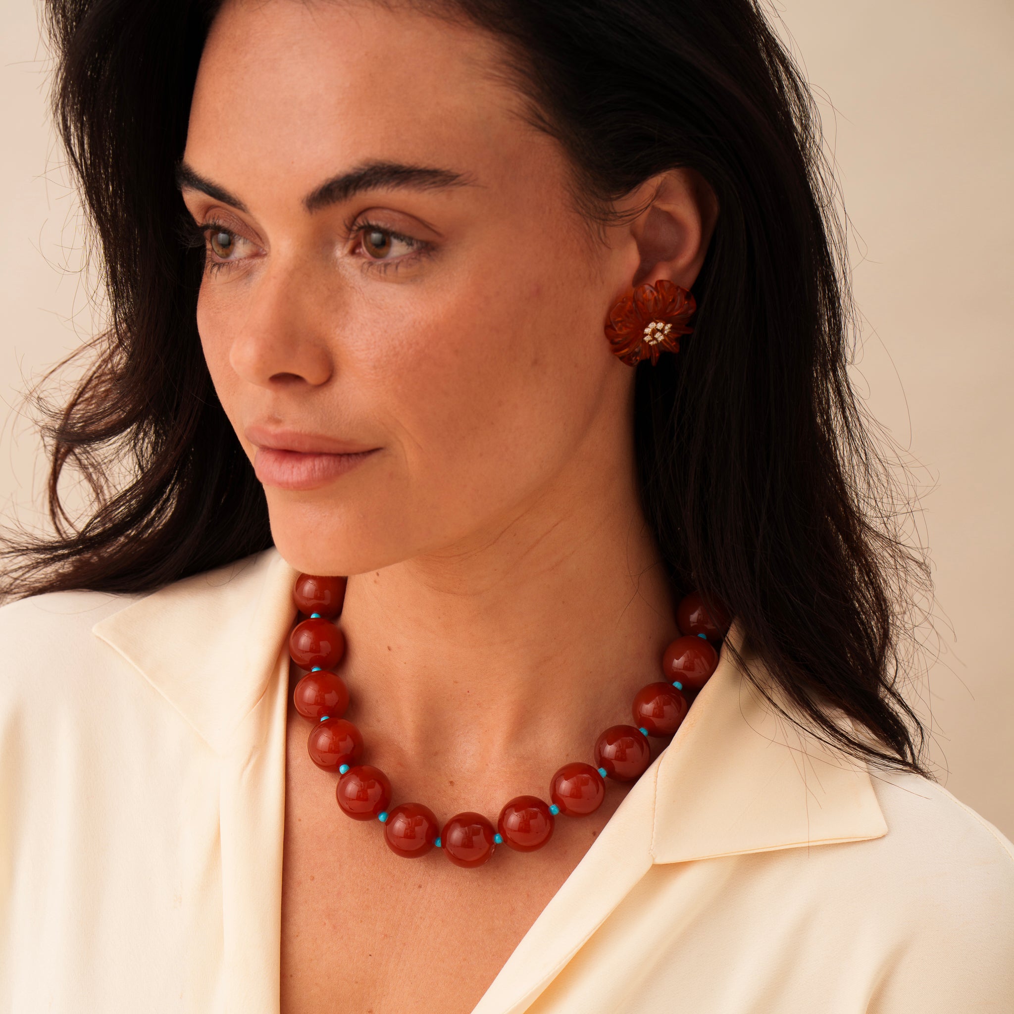 Carnelian and Turquoise Necklace