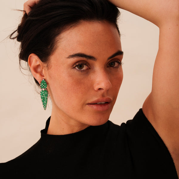 Muzo Emerald and Diamond Earrings