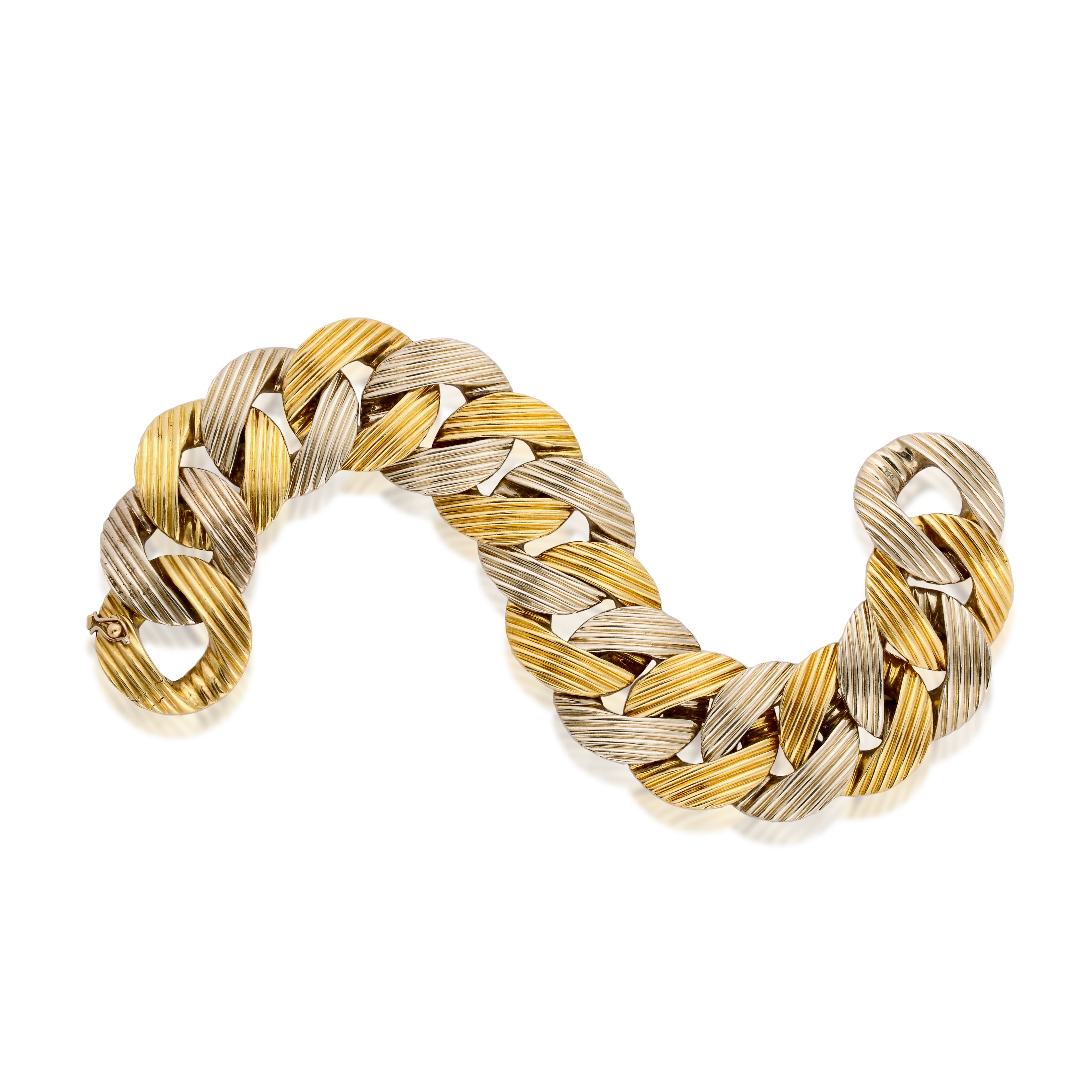 Pomellato 1970s Two Color Gold Bracelet
