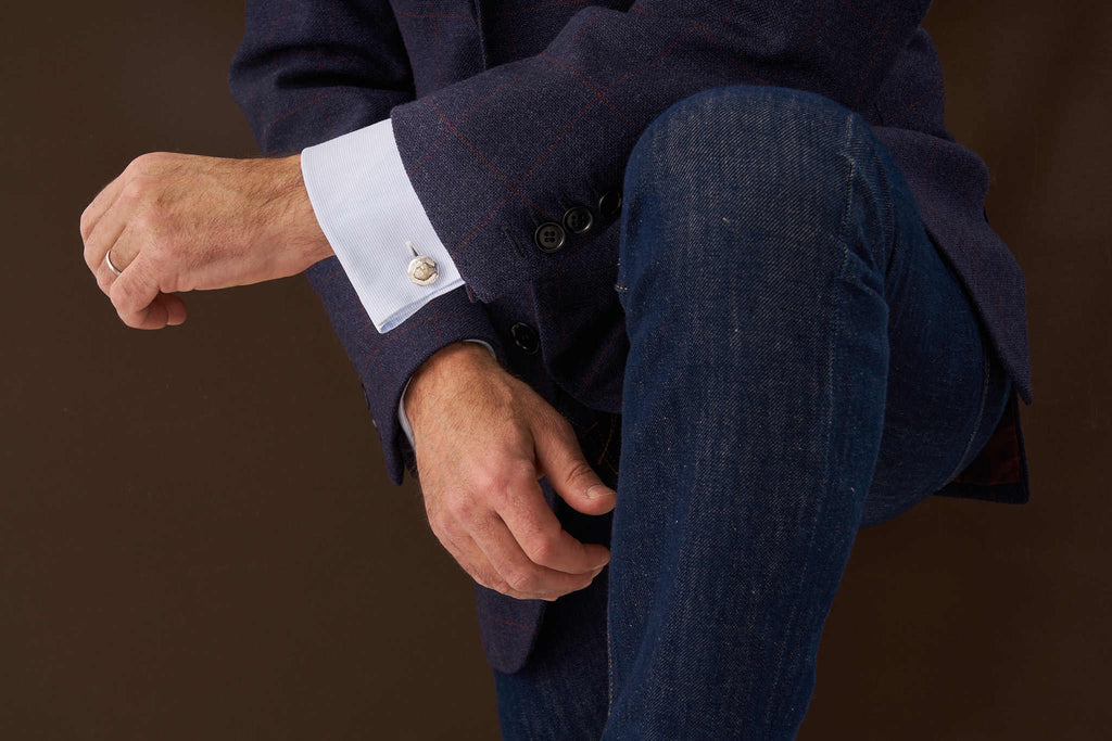 Natural Rough Diamond Cufflinks