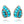 Load image into Gallery viewer, Titanium, Turquoise and Diamond Large Creole Earrings
