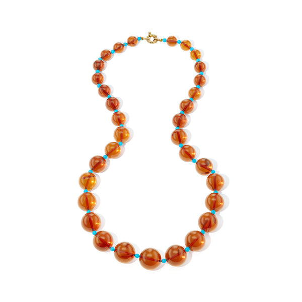 Amber and Turquoise Necklace