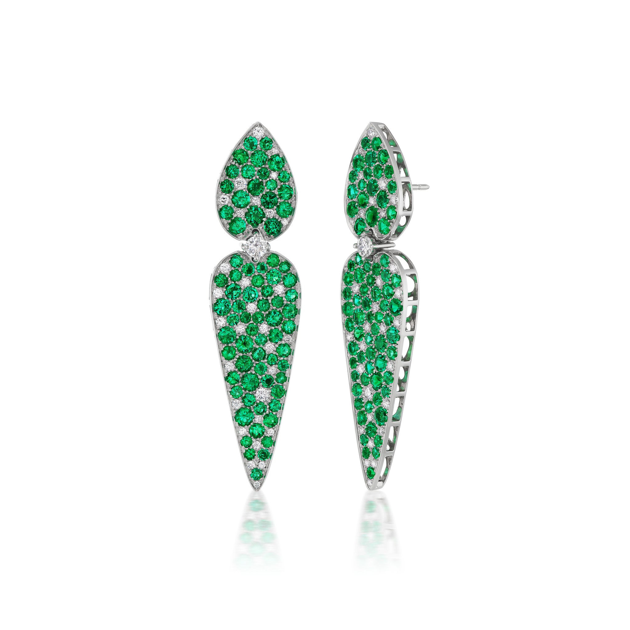 Muzo Emerald and Diamond Earrings