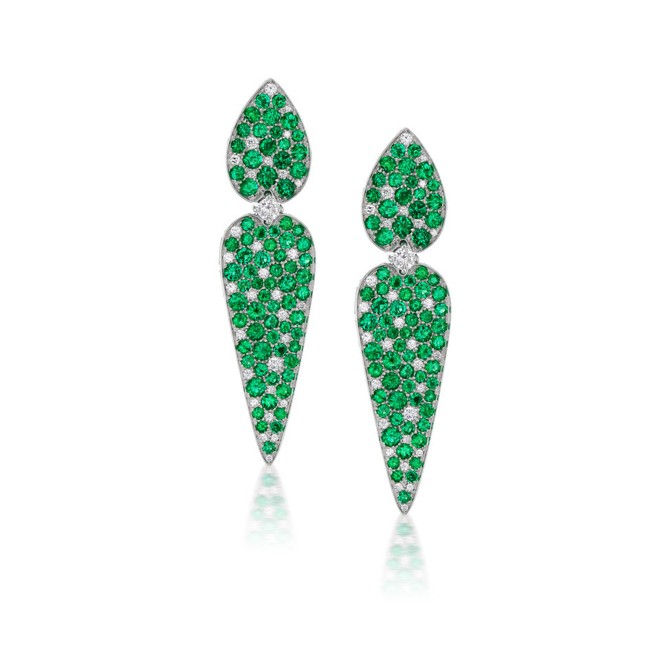 Muzo Emerald and Diamond Earrings
