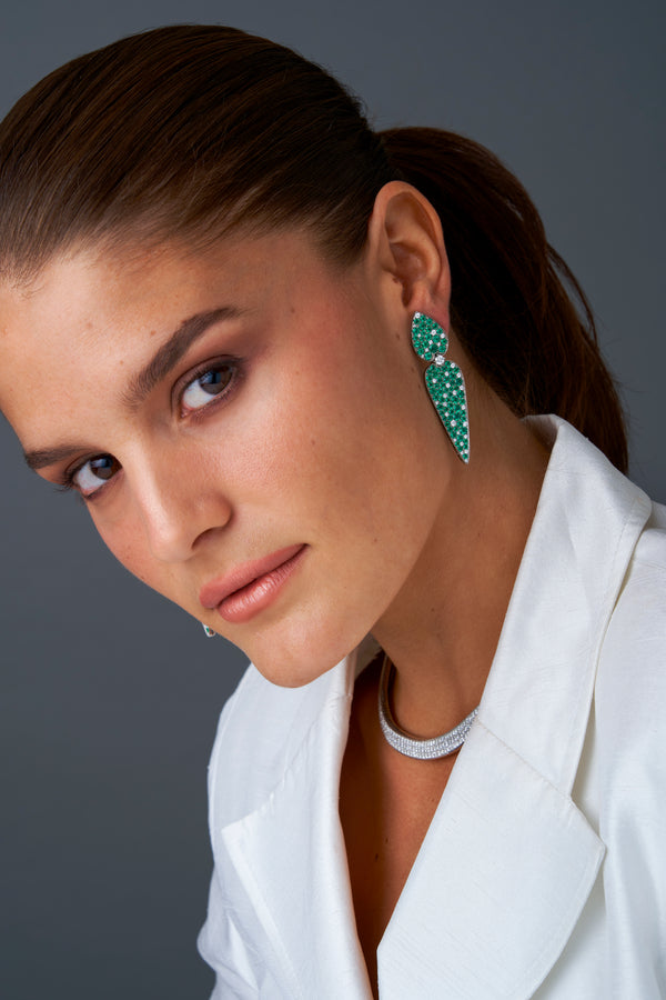 Muzo Emerald and Diamond Earrings