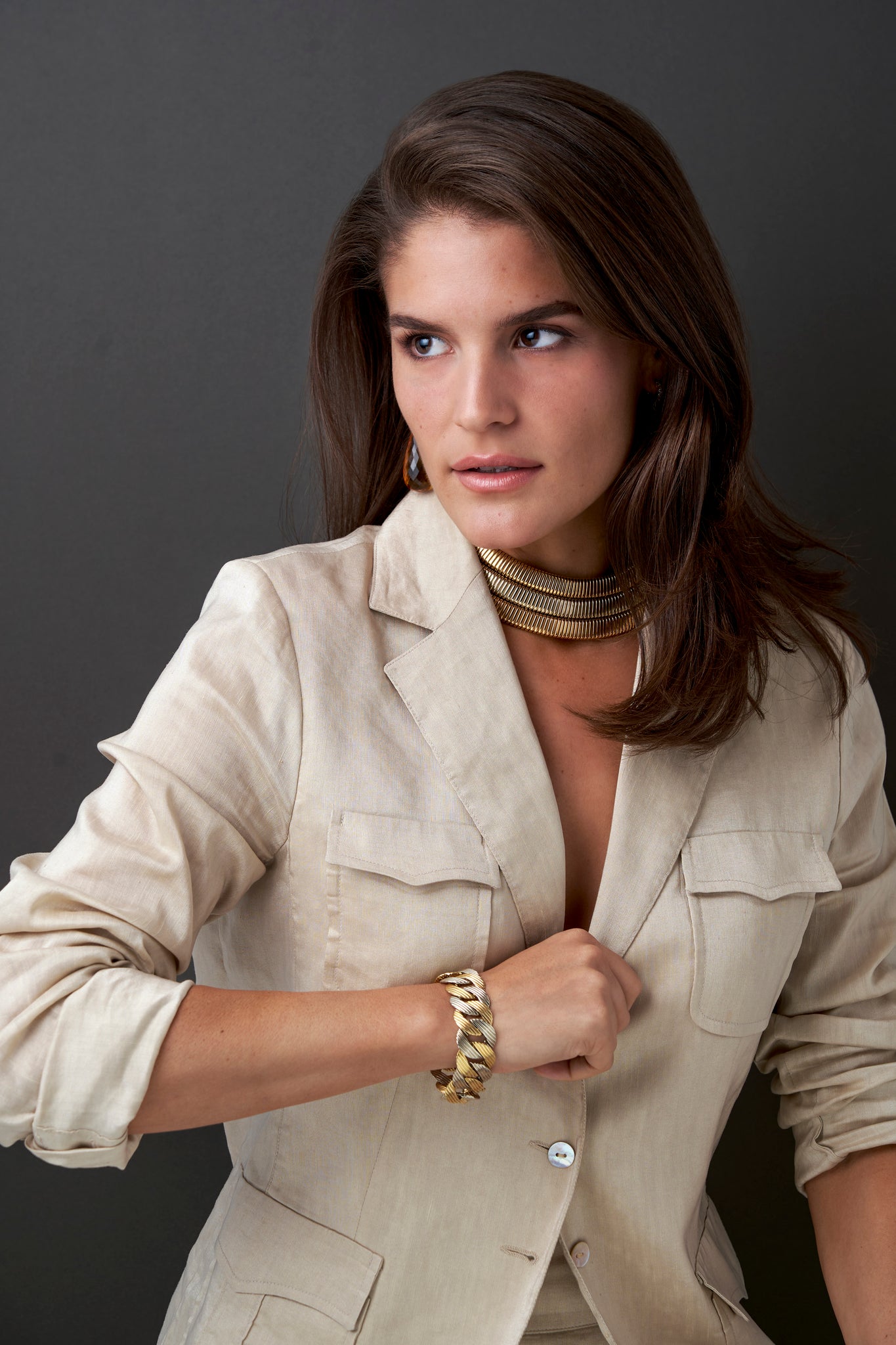 Pomellato 1970s Two Color Gold Bracelet